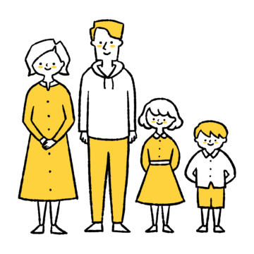 夫婦と子供2人