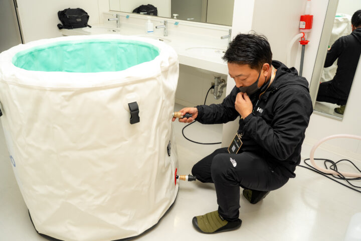 THERMO ZERO設営準備