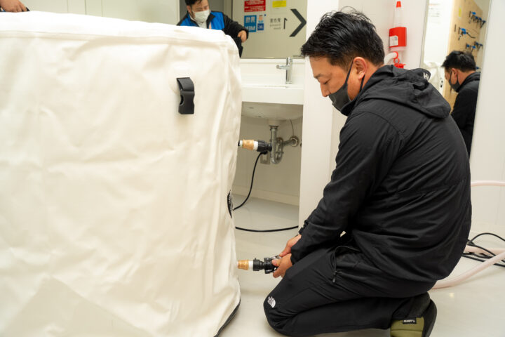 THERMO ZERO設営準備